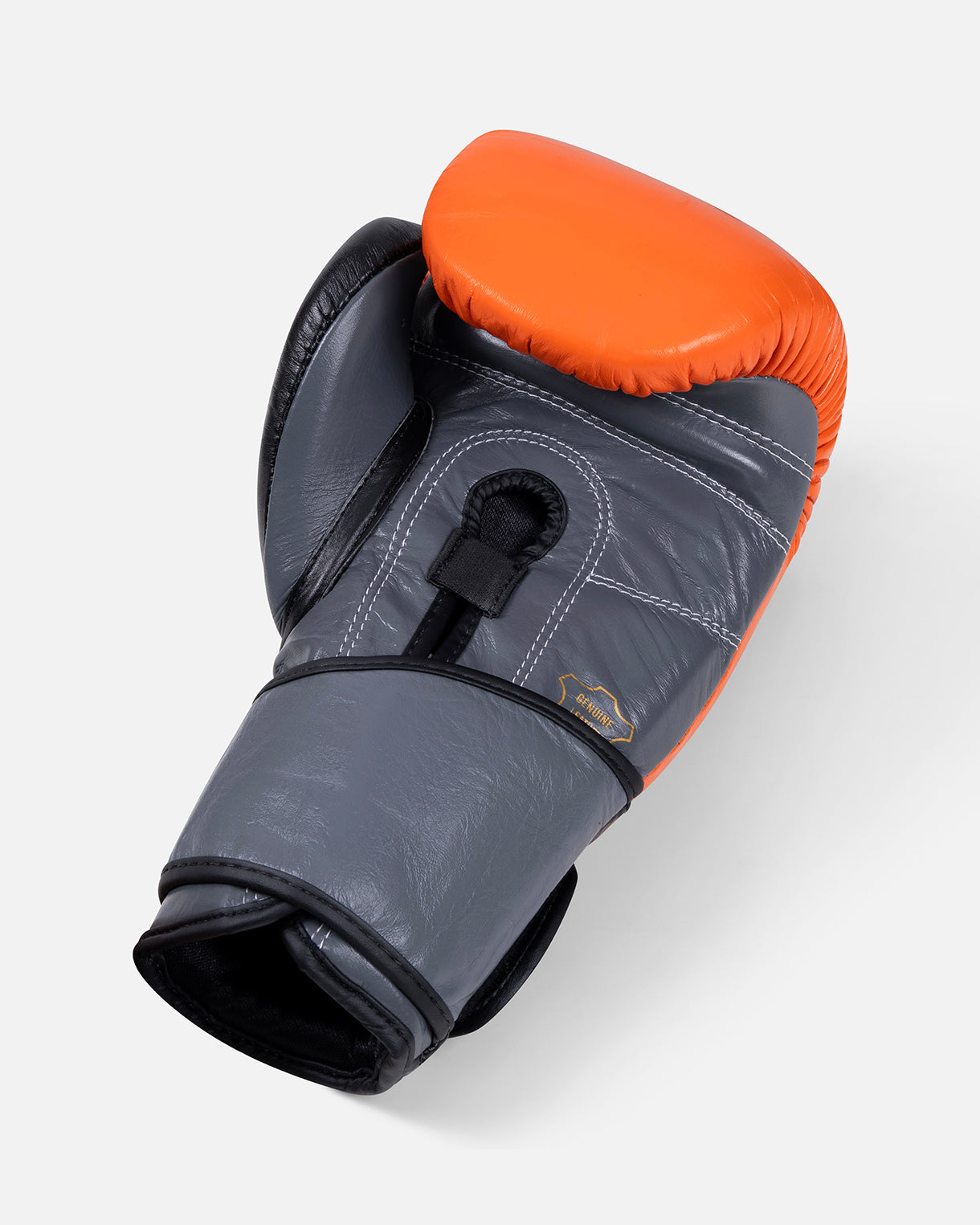 (Kick)bokshandschoen leer zwart oranje voor beginners en gevorderden