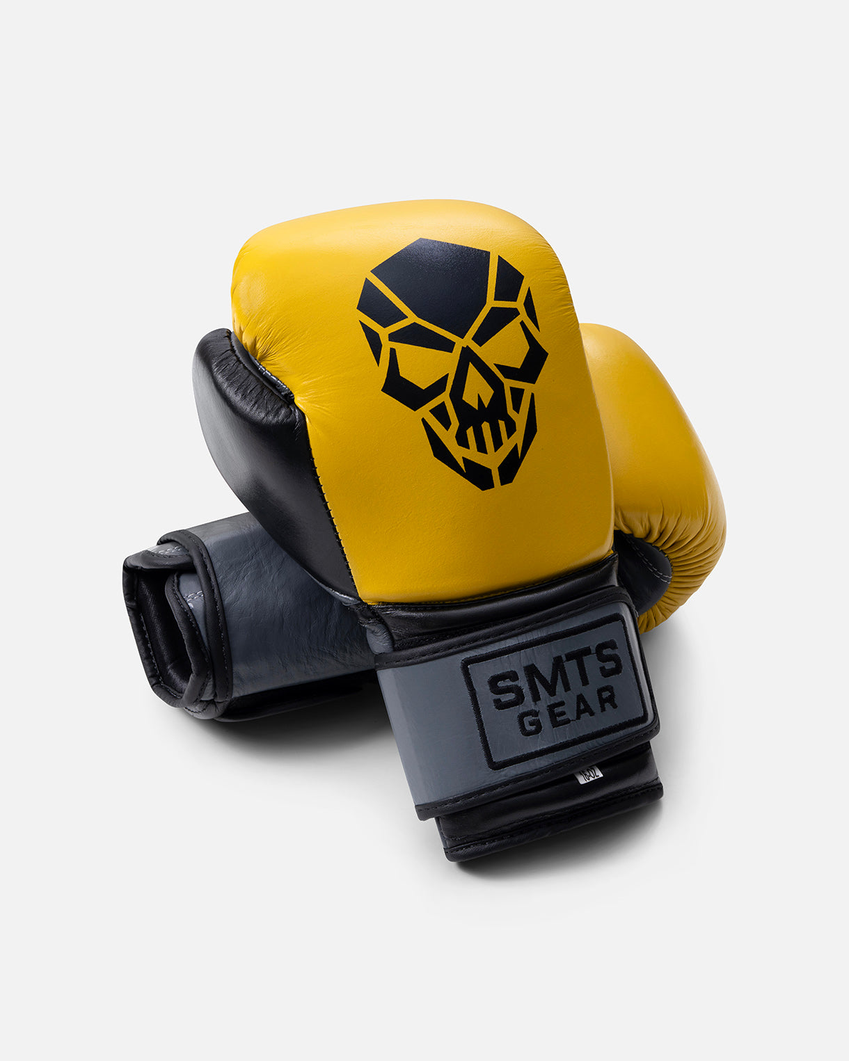 (Kick)bokshandschoen leer zwart geel voor beginners en gevorderden